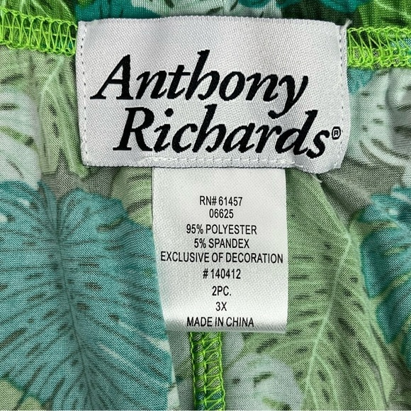 Anthony Richards Womens 2 Piece Pant Tunic Top Set Stretch Soft Slinky 3X - Picture 14 of 15
